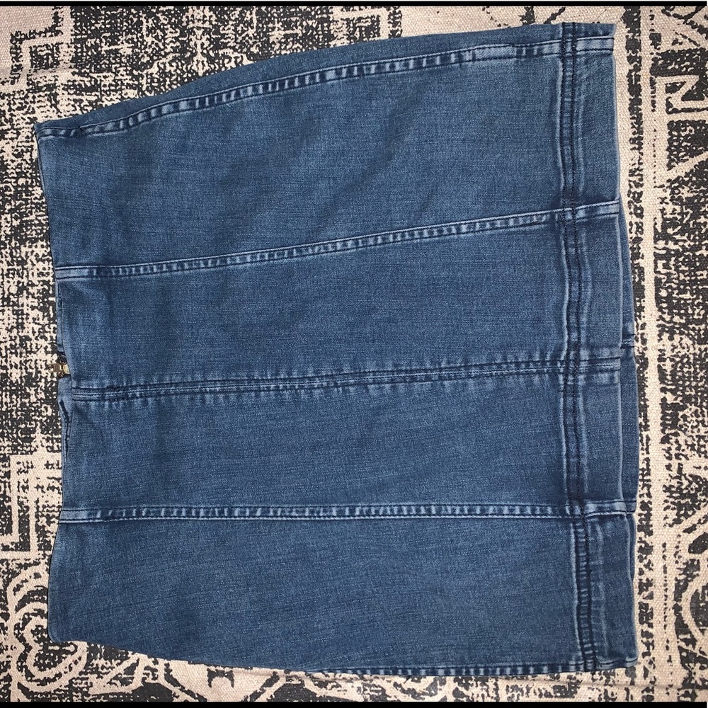 FREE PEOPLE MODERN FEMME size 8 denim mini skirt